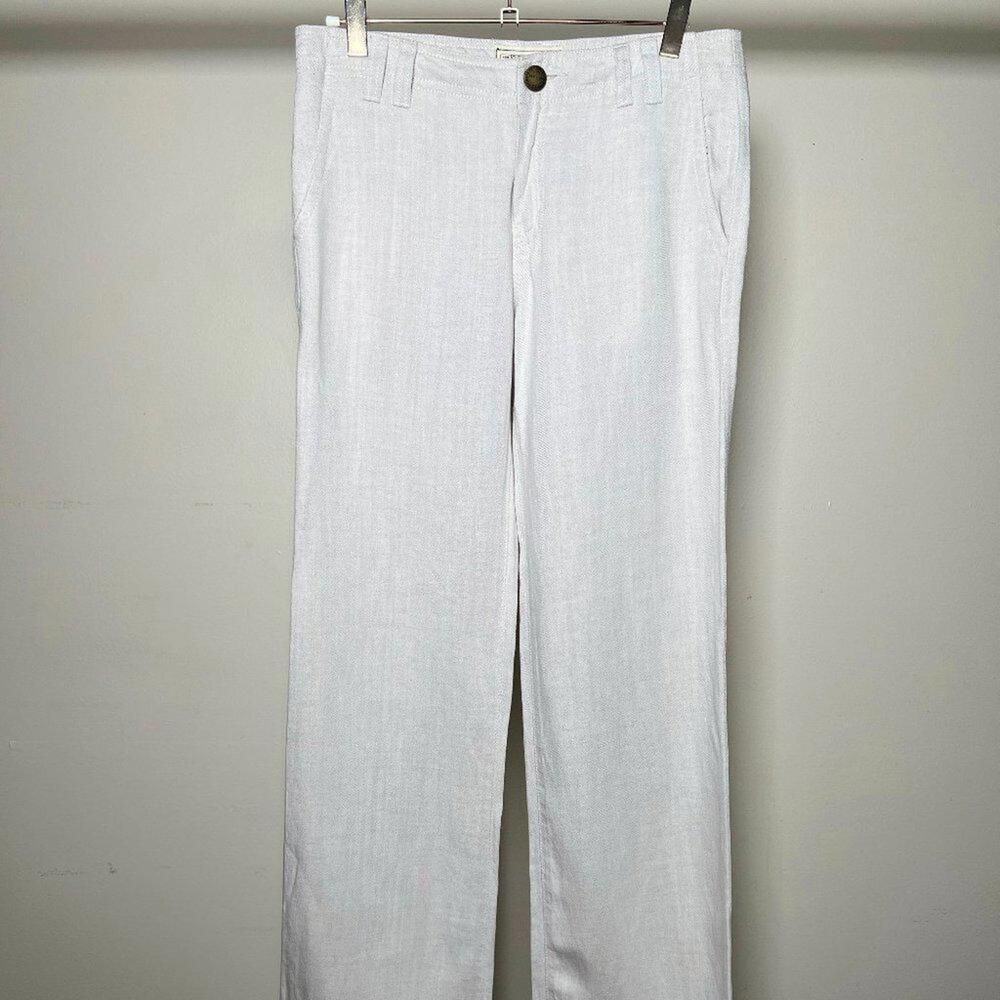 Current/Elliott Wear For‎ Love White Lightweight Shredded Bottom Pants Size 25